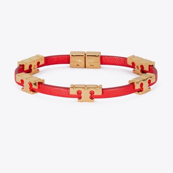 TORY BURCH SERIF-T SINGLE WRAP BRACELET -NWOT - Picture 2 of 3